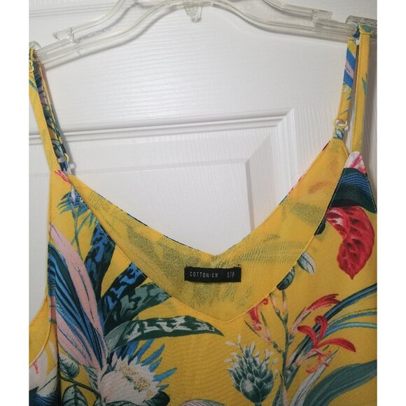 cottonon yellow top adjustable strap tank top - Picture 5 of 6